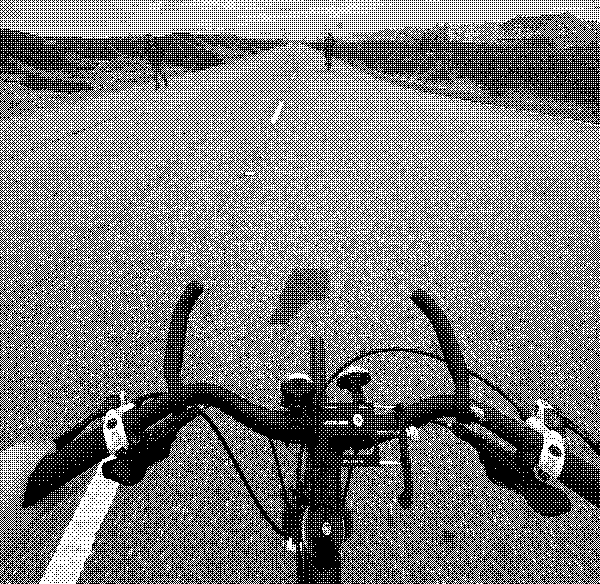 A dithered image of my bike on great highway.